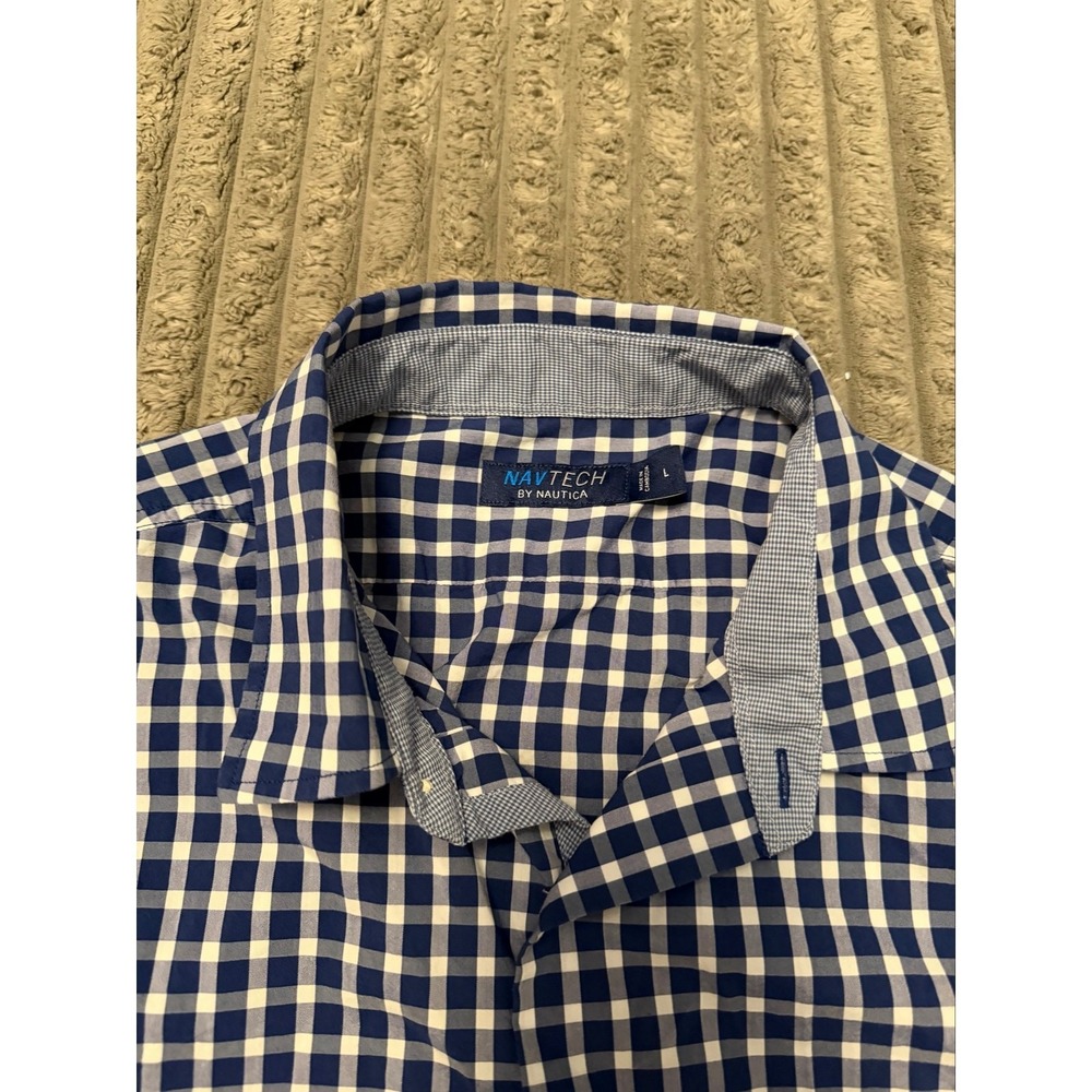 Nautica Navtech Button Up Shirt Men's Size Large - Picture 3 of 5